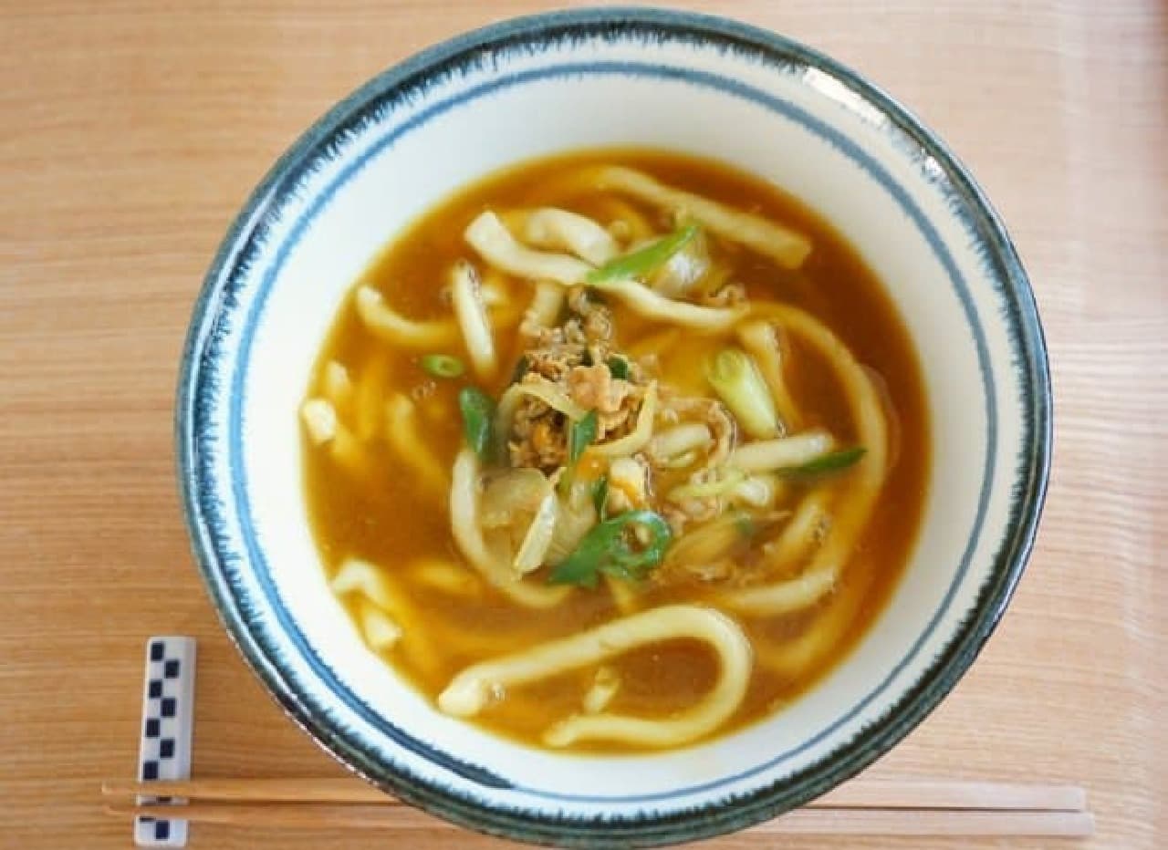 Frozen curry udon noodles from the thin house