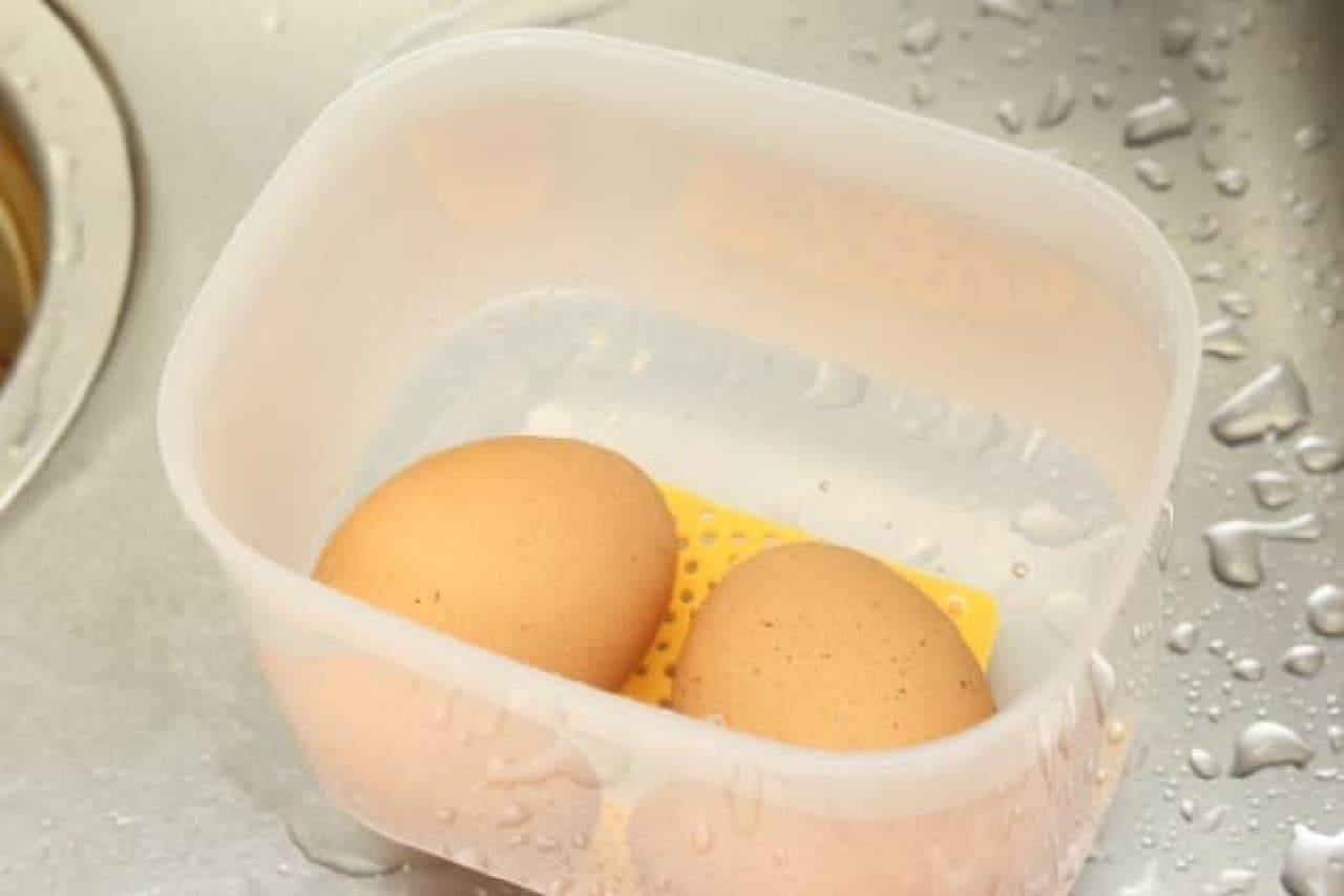 温泉卵が簡単にできる100円ショップの本格温泉たまご器