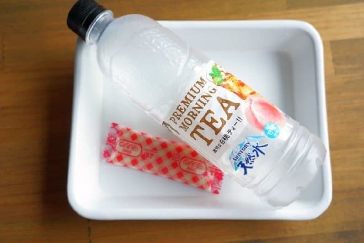 Clear drink water jelly