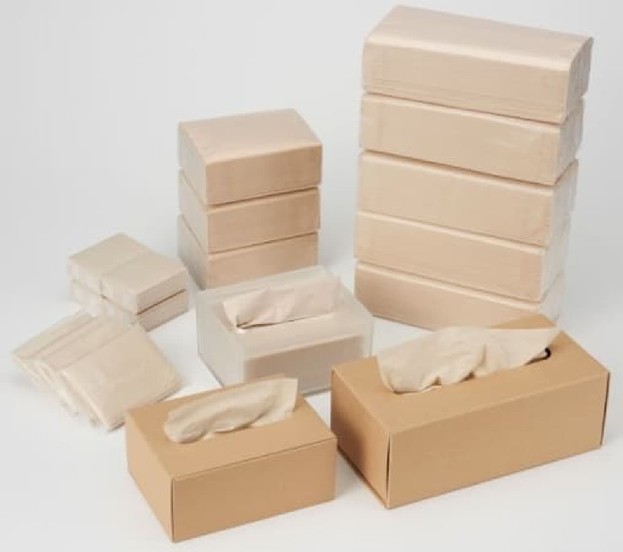 MUJI "Tissue series that makes the best use of the color of the material"