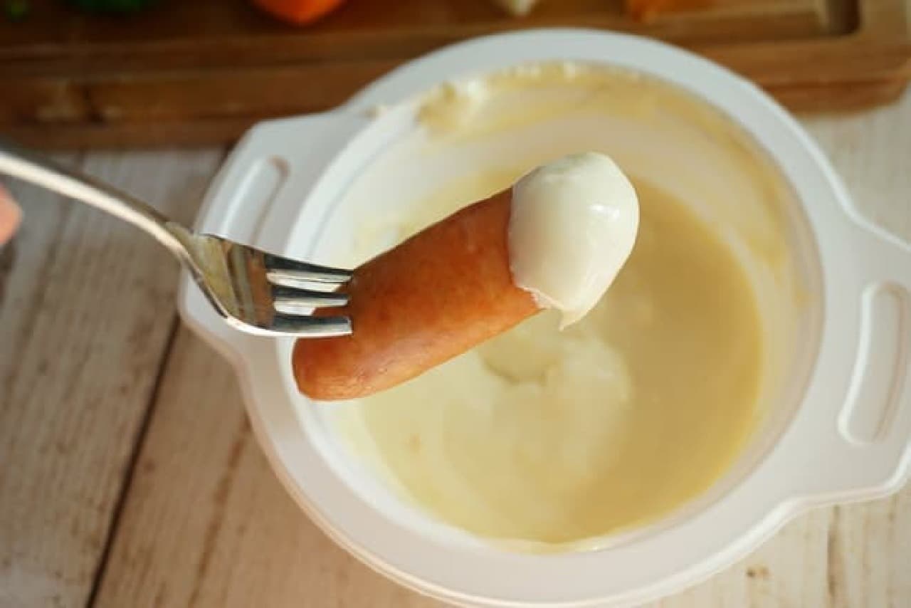 KALDI microwave cheese fondue