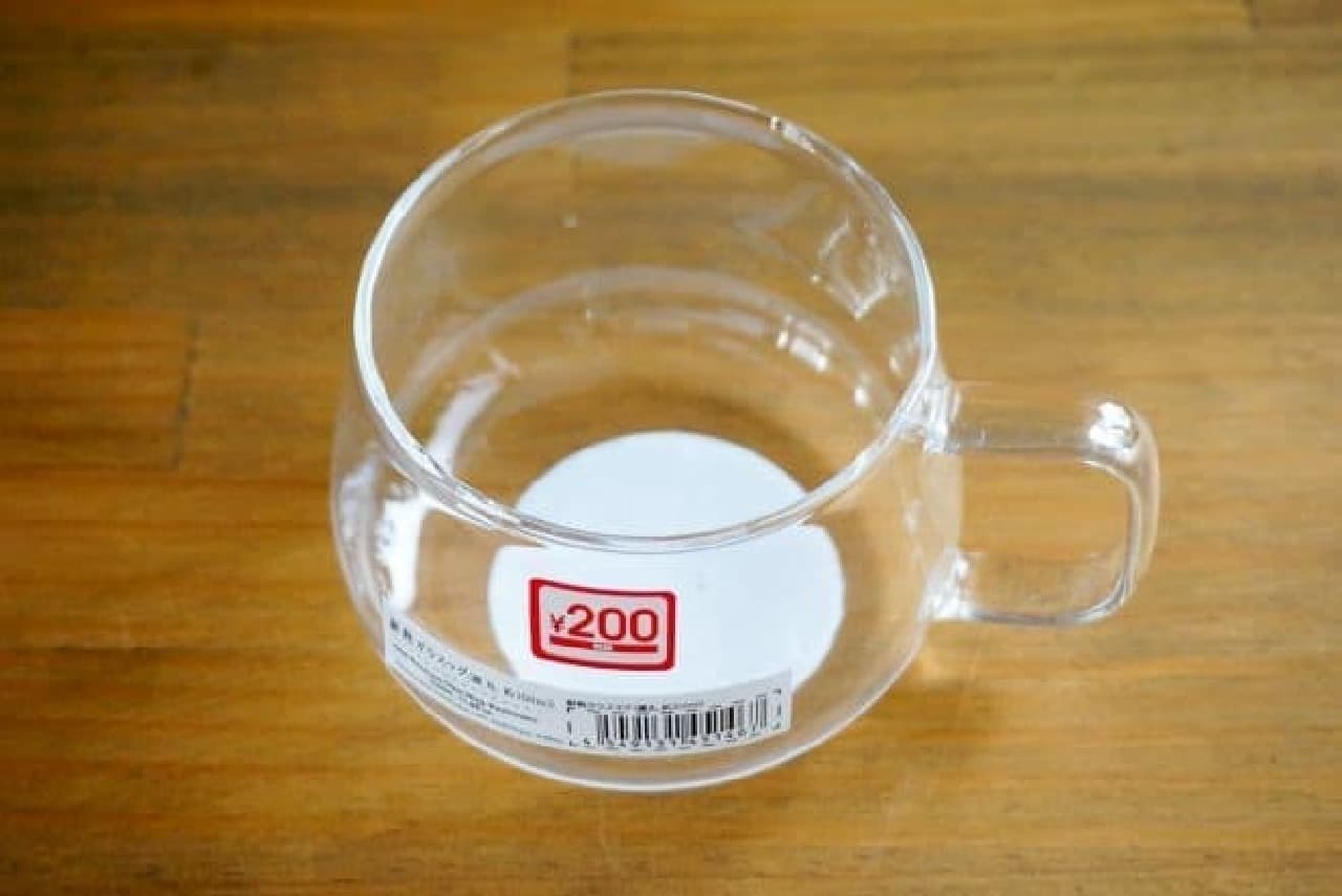 Daiso "Heat-resistant glass mug"