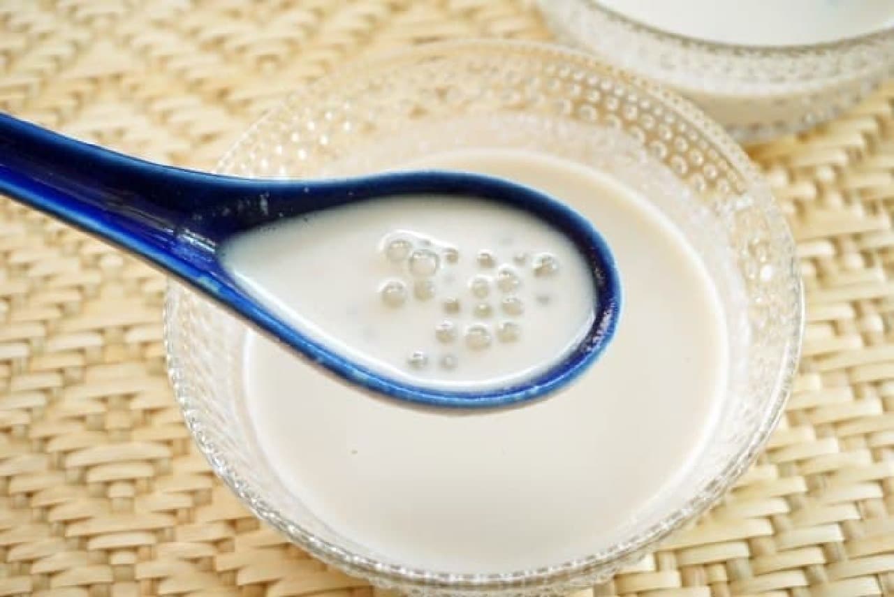 Coconut milk with tapioca