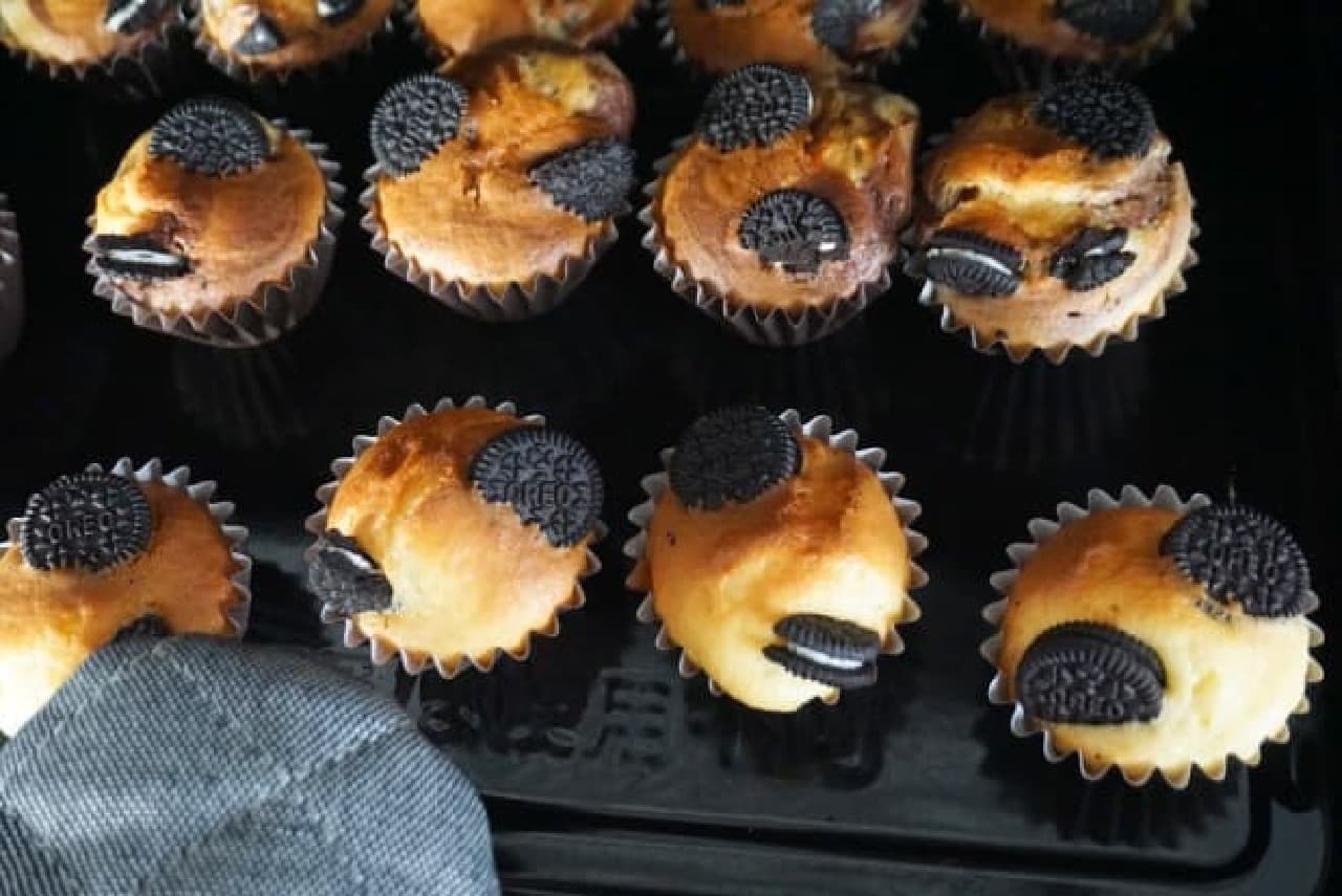 Oreo muffins with MUJI muffin kit