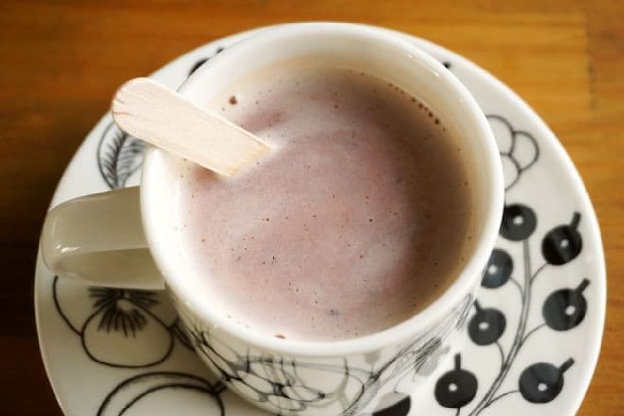 Hot chocolate spoon in ghana