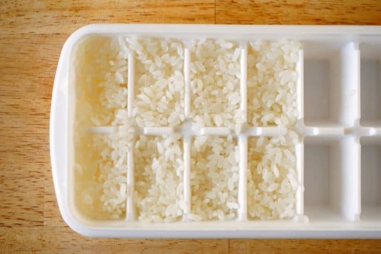 製氷皿で握り寿司