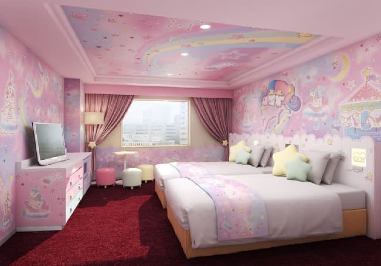 Sanrio-themed guest rooms Keio Plaza Hotel Tama