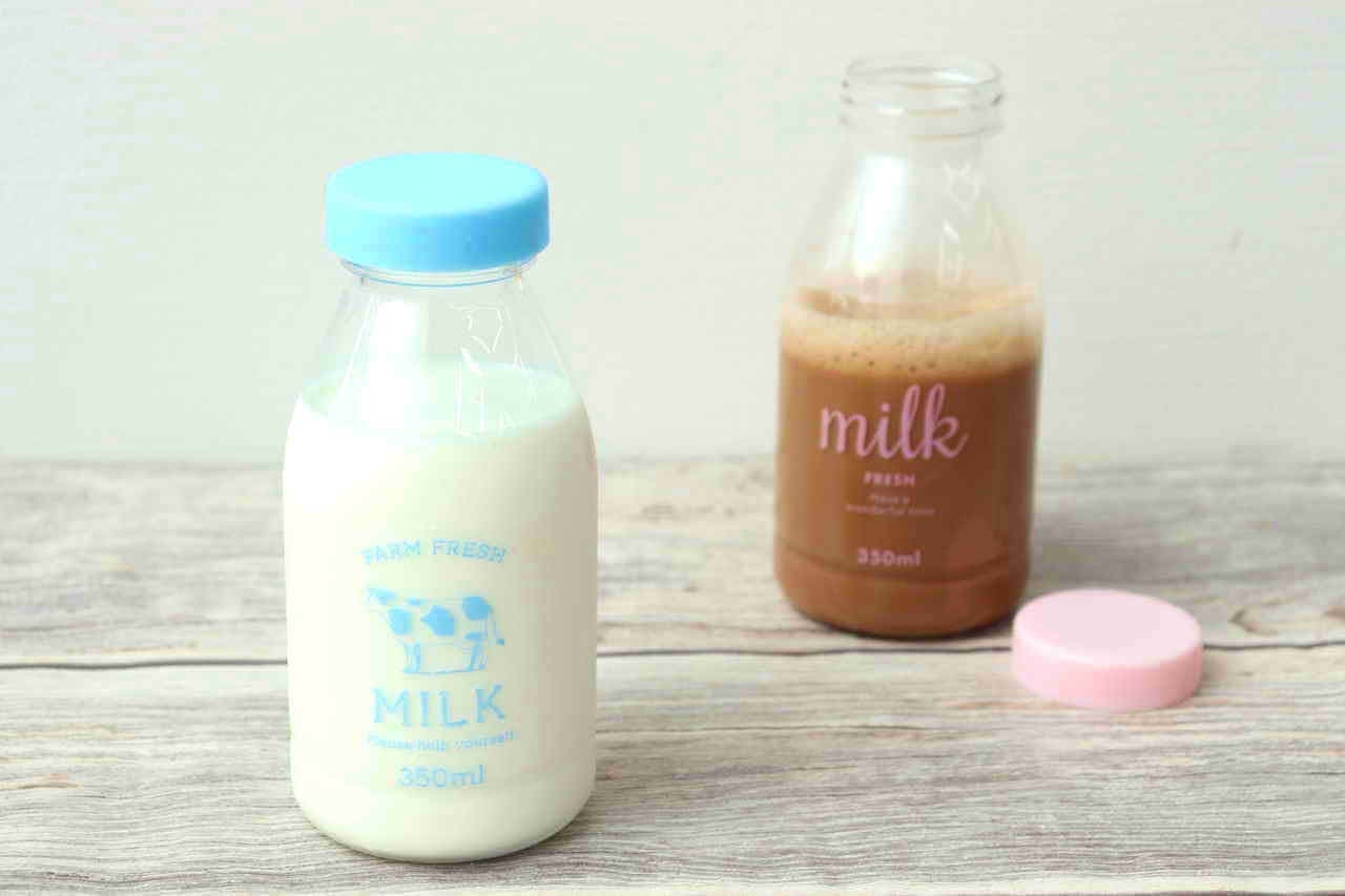 ミルク瓶みたいなデザインがキュート キャンドゥ ミルク瓶型ウォーターボトル えんウチ