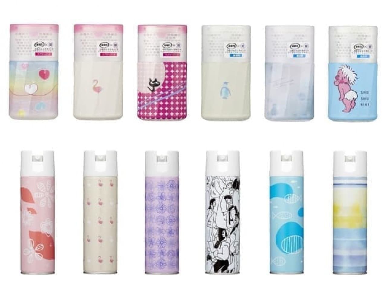 女子美術大学の学生がデザインした消臭力トイレ用のデザインセレクションシリーズ