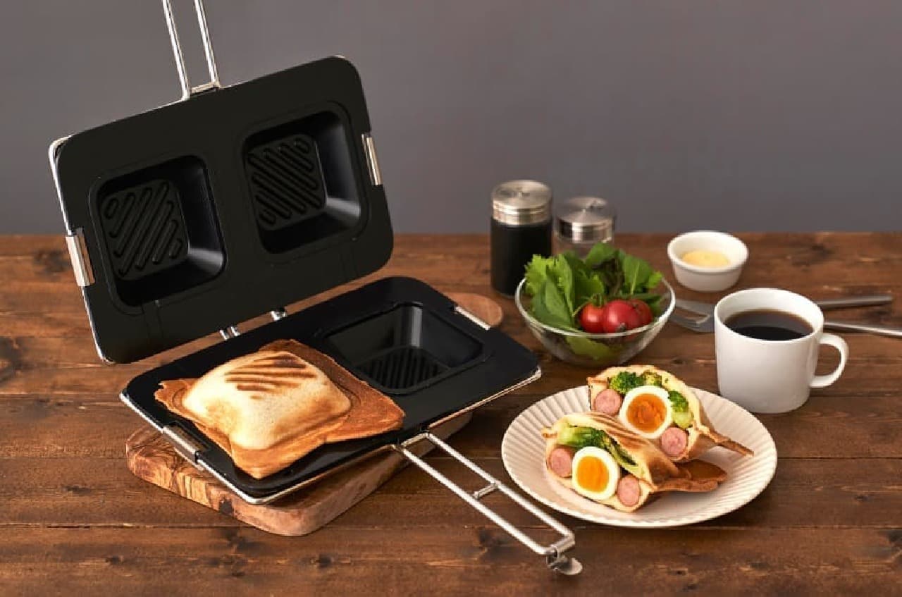 Hokuhoku roasted sweet potato plate and hot sandwich plate exclusively for gas fire