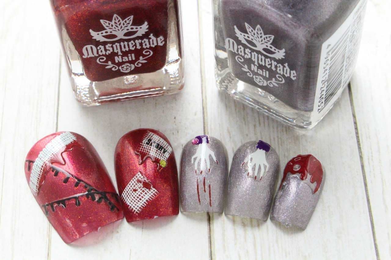 Nail using CAN DO's "Halloween Nail Sticker"