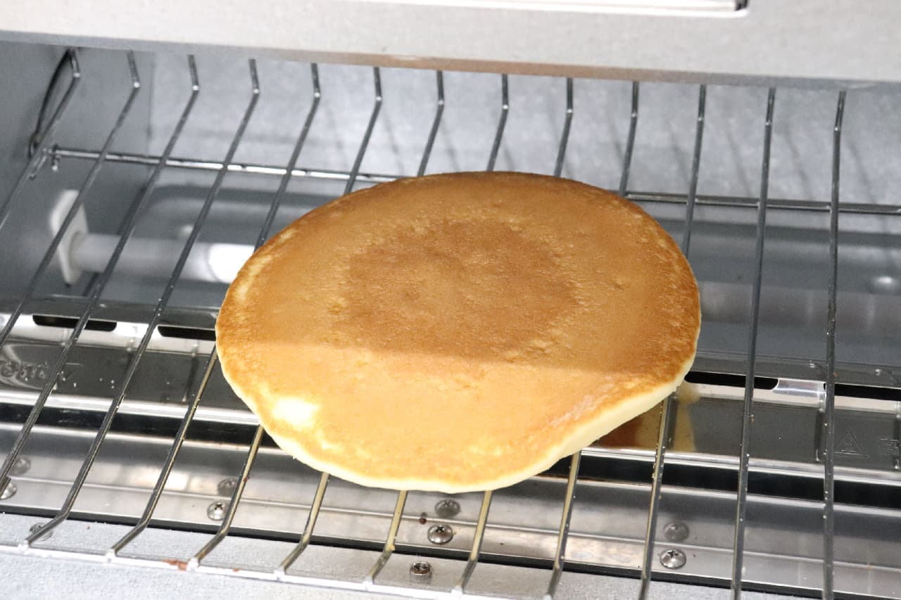 In the freshly baked fluffy! Delicious frozen storage & thawing method of hot cake