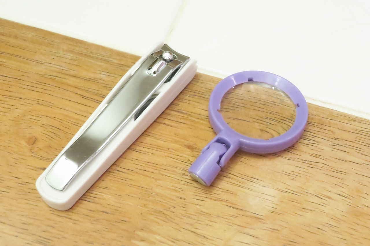 100 magnifying glass nail clippers