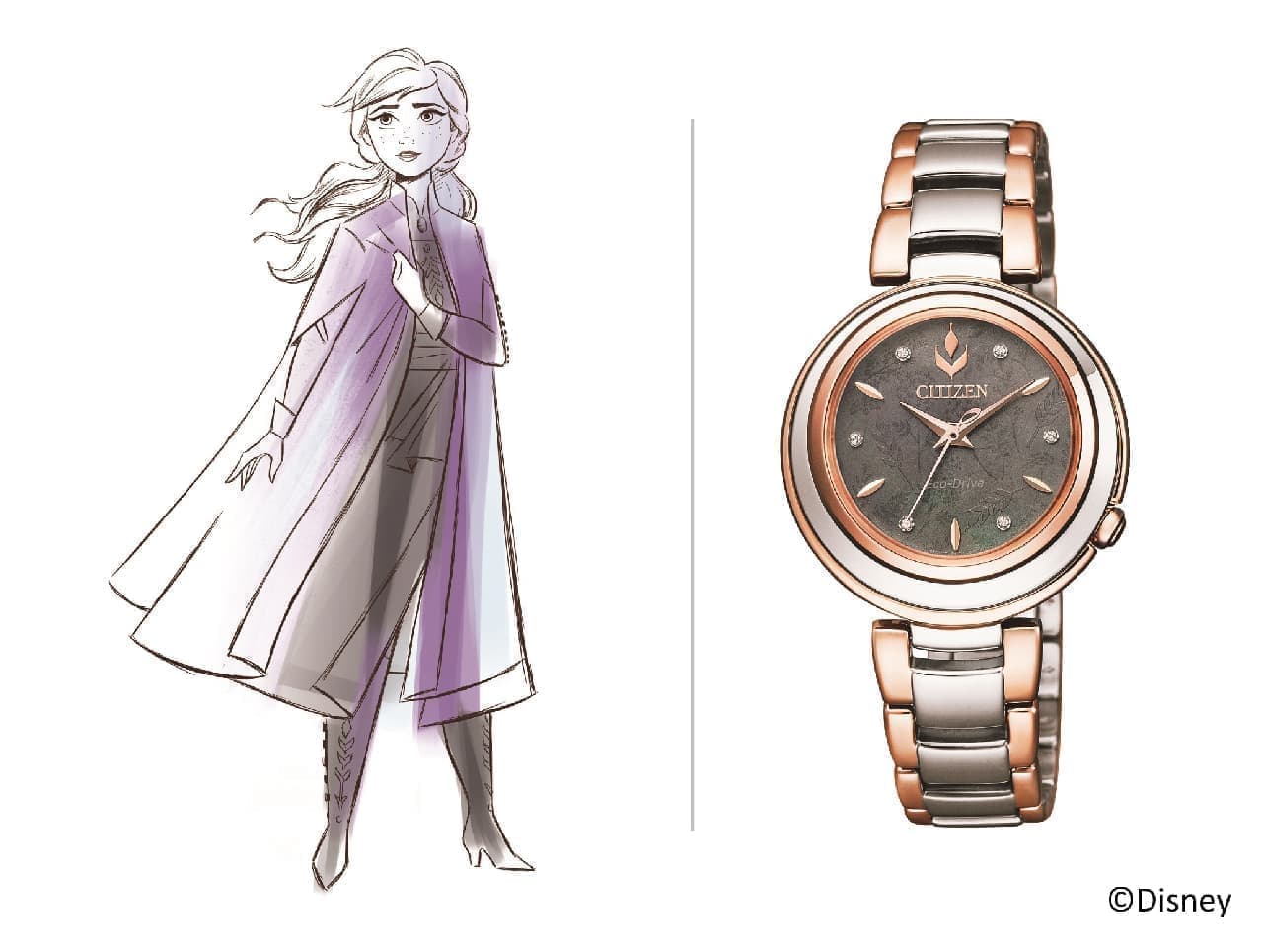 「アナと雪の女王2」の2人が美しい腕時計に--アリエルやベル、シンデレラのモデルも