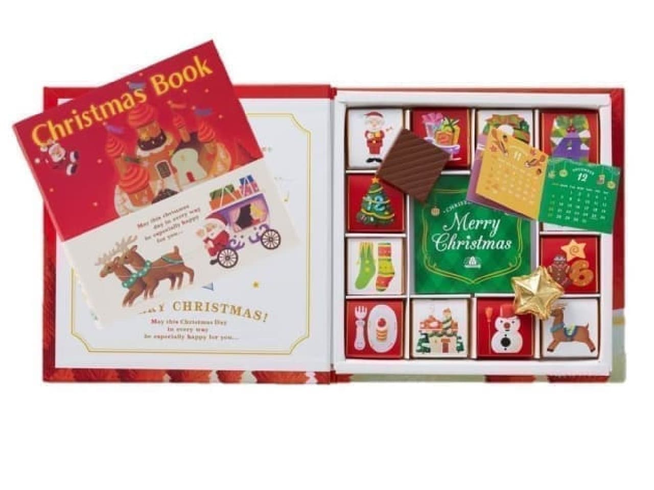モロゾフのクリスマスチョコレート、ファヤージュ、クリスマスカード