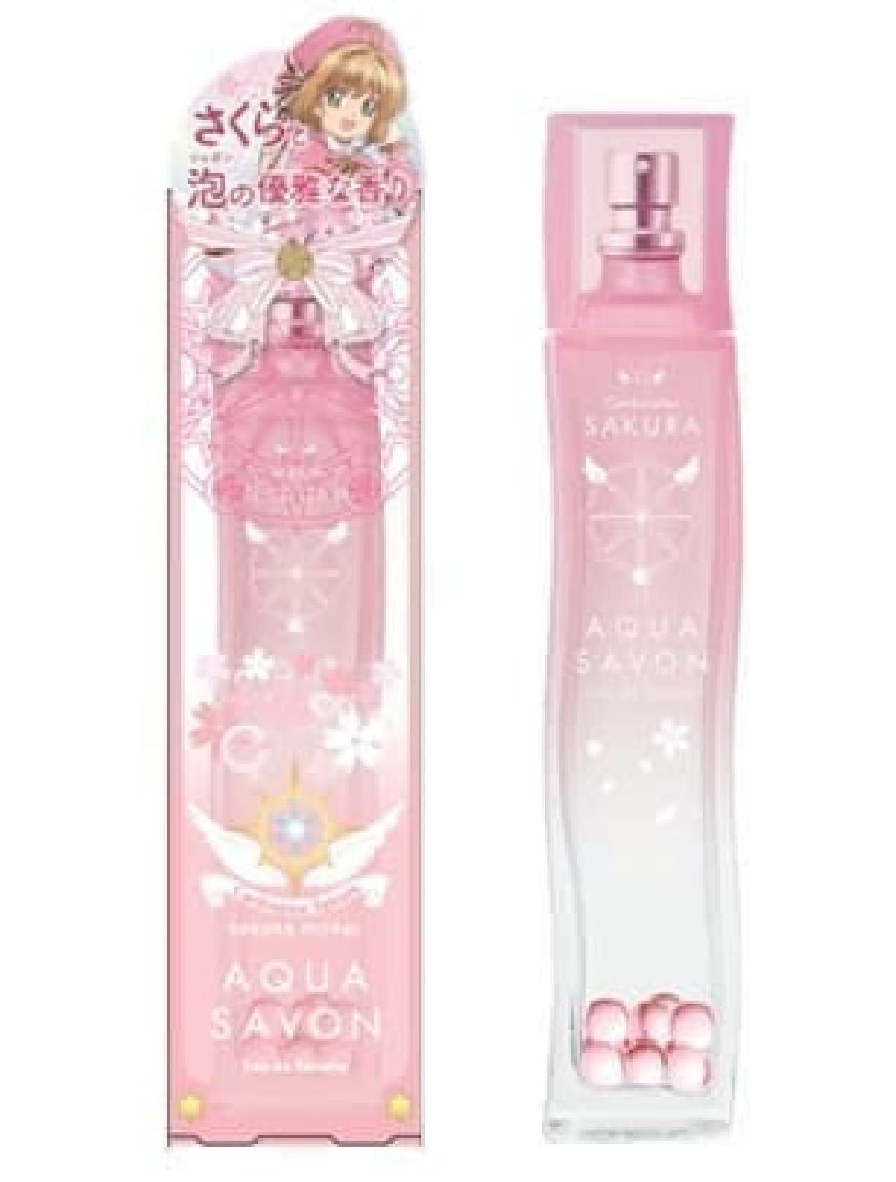 Collaboration with Cardcaptor Sakura "Aqua Shabon Sakura Floral Fragrance Eau de Toilette"
