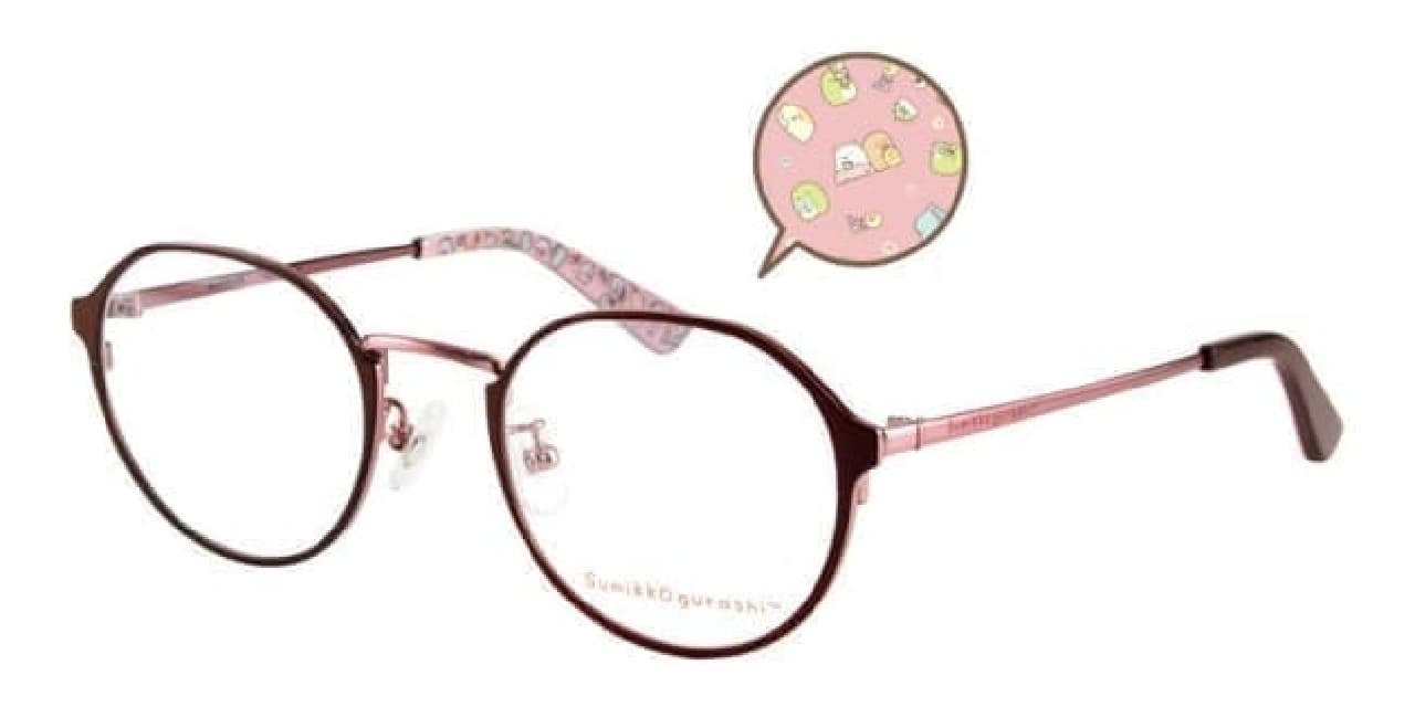 Collaboration frame series of glasses flower and "Sumikko Gurashi"