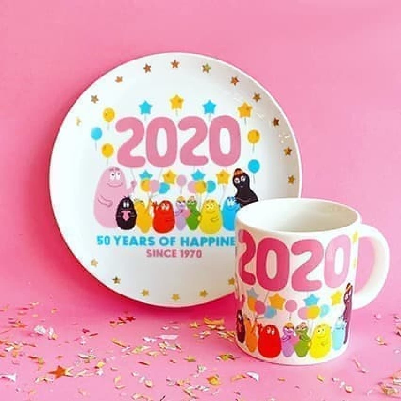 Let's liven up the New Year with Barbapapa goods! Commemorative plates and party boxes appear at PLAZA