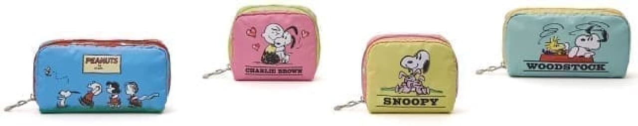 Limited to Japan, Snoopy and LeSportsac collaboration products--vintage bags and pouches, etc.