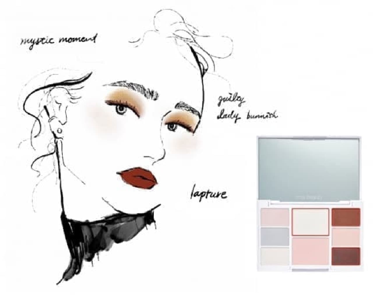 Makeup using RMS Beauty "Hidden Desire Palette"