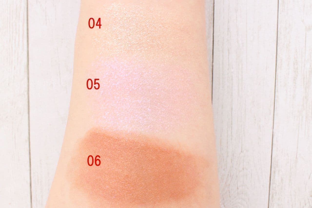 Arms with Cezanne single color eyeshadow