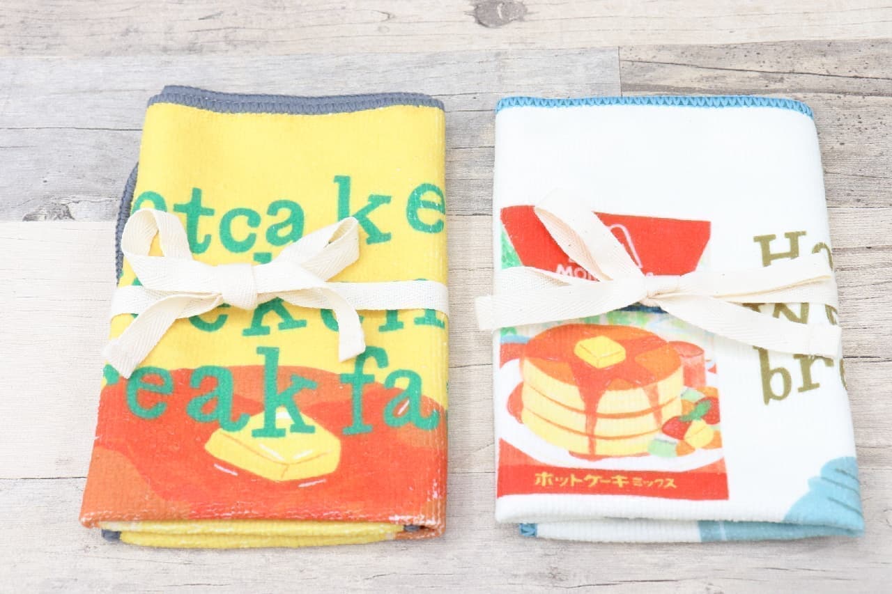 "Morinaga Hot Cake Mix" is a cute illustration ♪ Kitchen cloth and A5 file in collaboration with studio CLIP