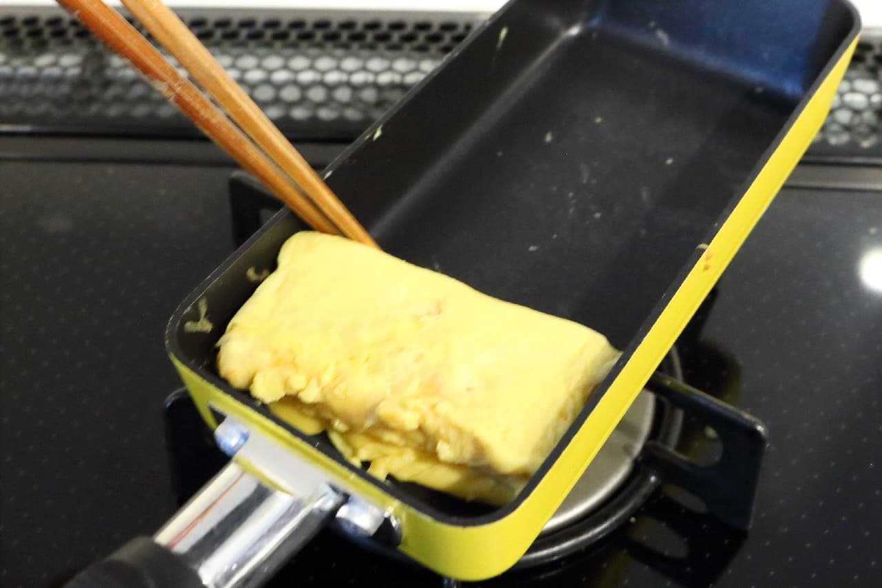 貝印の卵焼き用フライパン「たまご1個で玉子焼き」