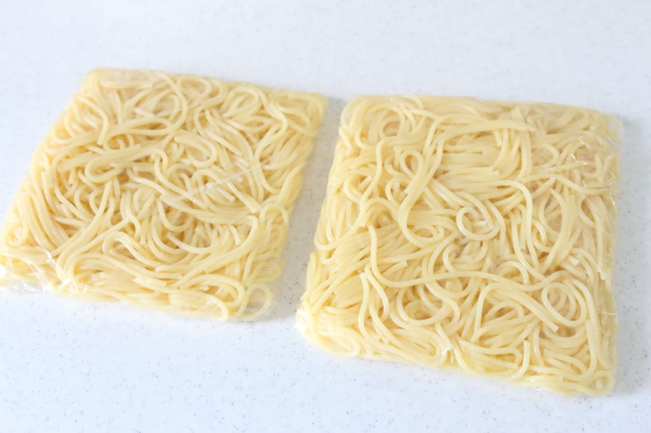 Step 3 Freezing pasta