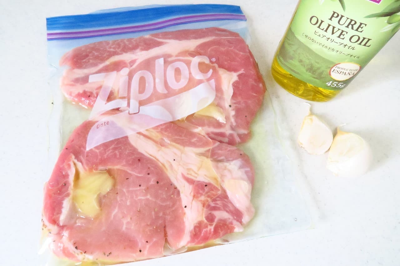 【レシピ】便利でおいしい！豚肉の下味冷凍 -- にんにくオイルで風味豊か＆しっとりに」