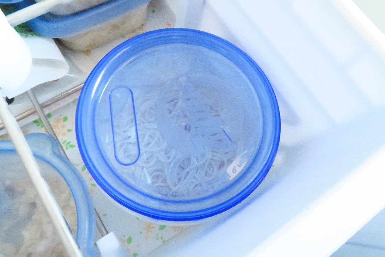 水漬けパスタの冷凍保存法