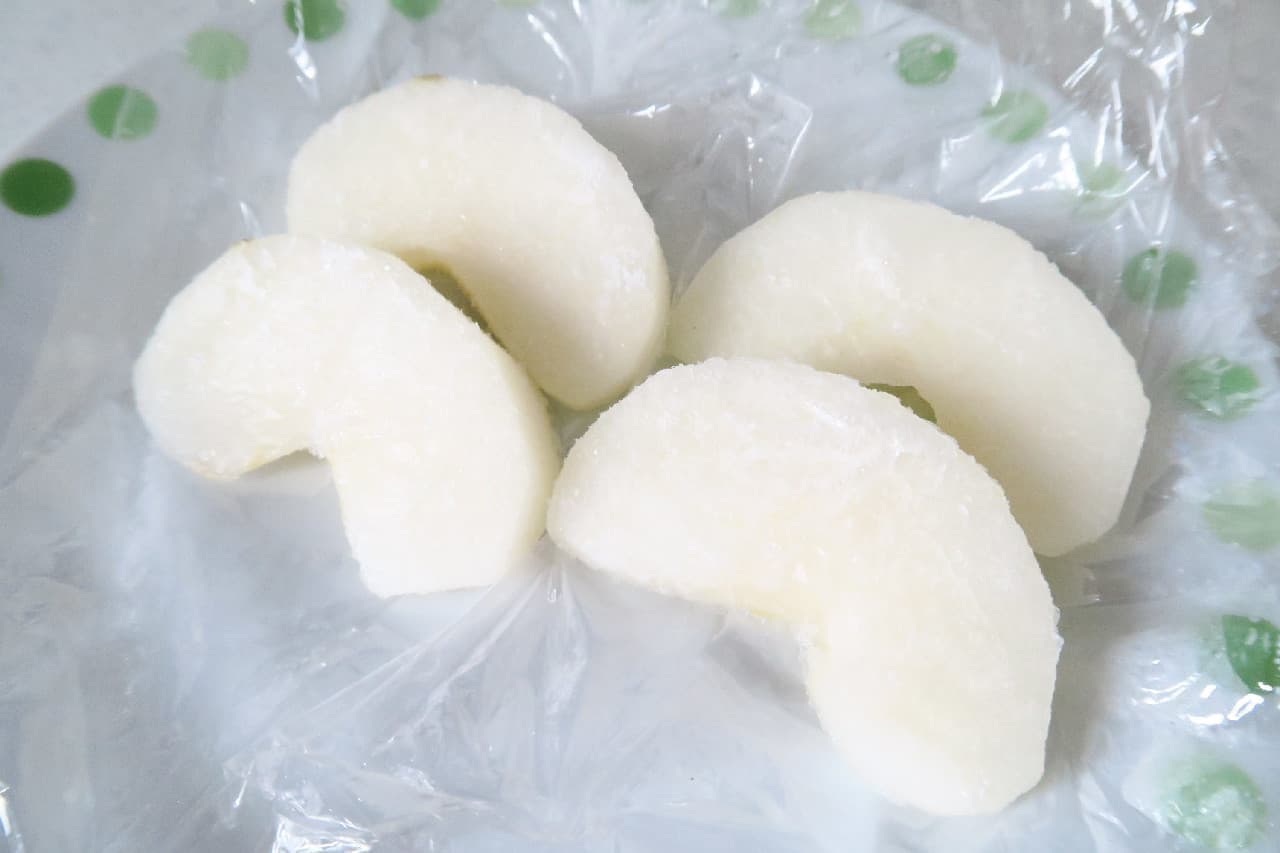ステップ5絶品シャーベットに♪ 和梨の冷凍保存法 -- 梨＋ヨーグルトのスムージーもおすすめ