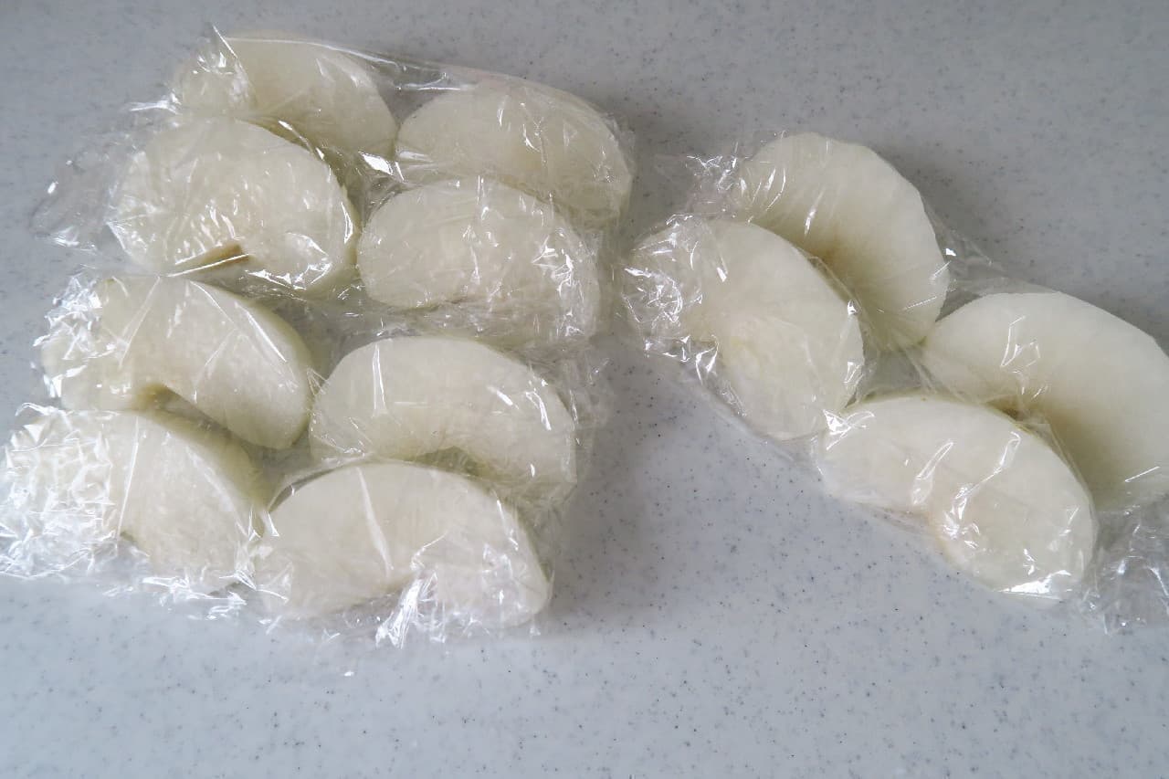 ステップ2絶品シャーベットに♪ 和梨の冷凍保存法 -- 梨＋ヨーグルトのスムージーもおすすめ
