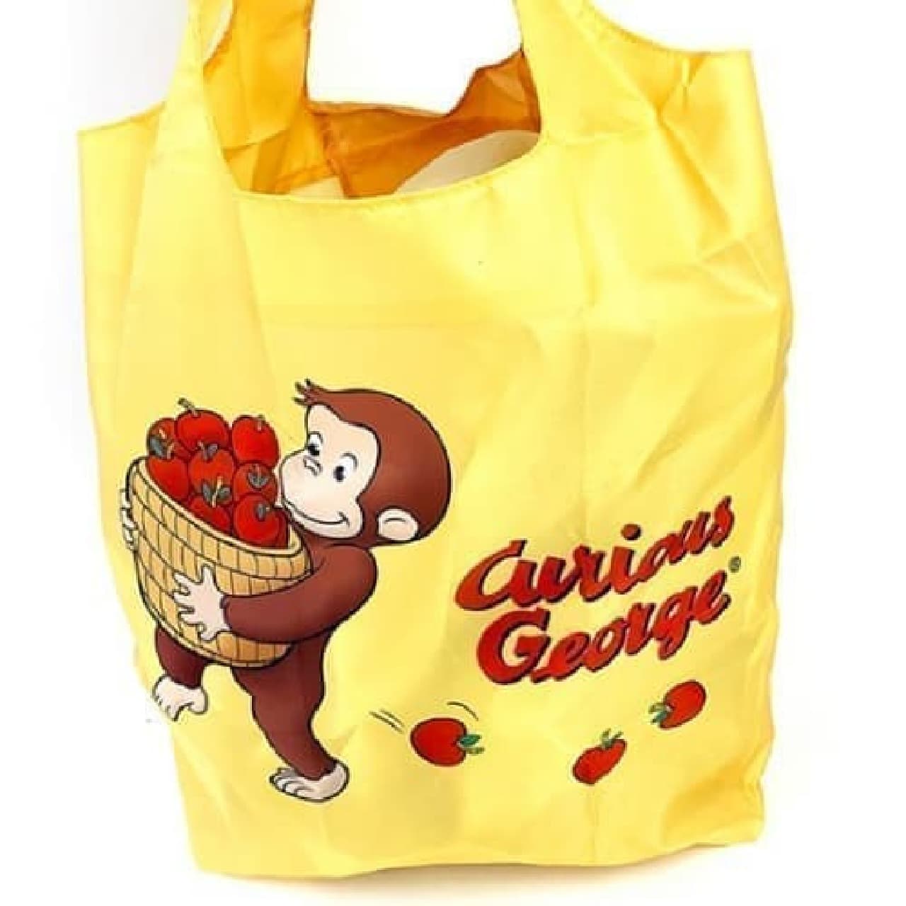 「おさるのジョージ」が大容量エコバッグに -- バナナやリンゴを抱える姿が可愛い