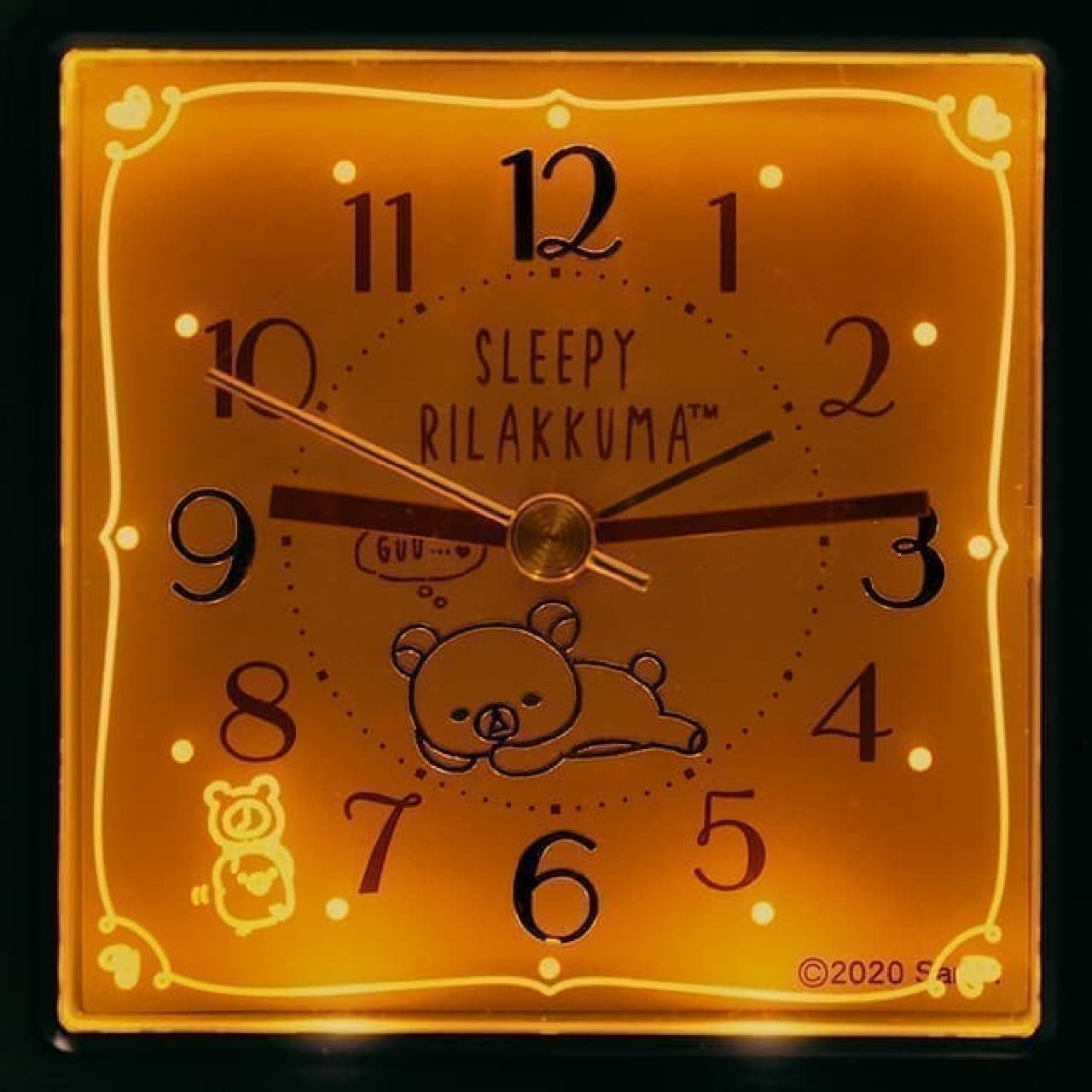 From Seiko Clock, the new alarm clock "CQ161P" designed by Rilakkuma