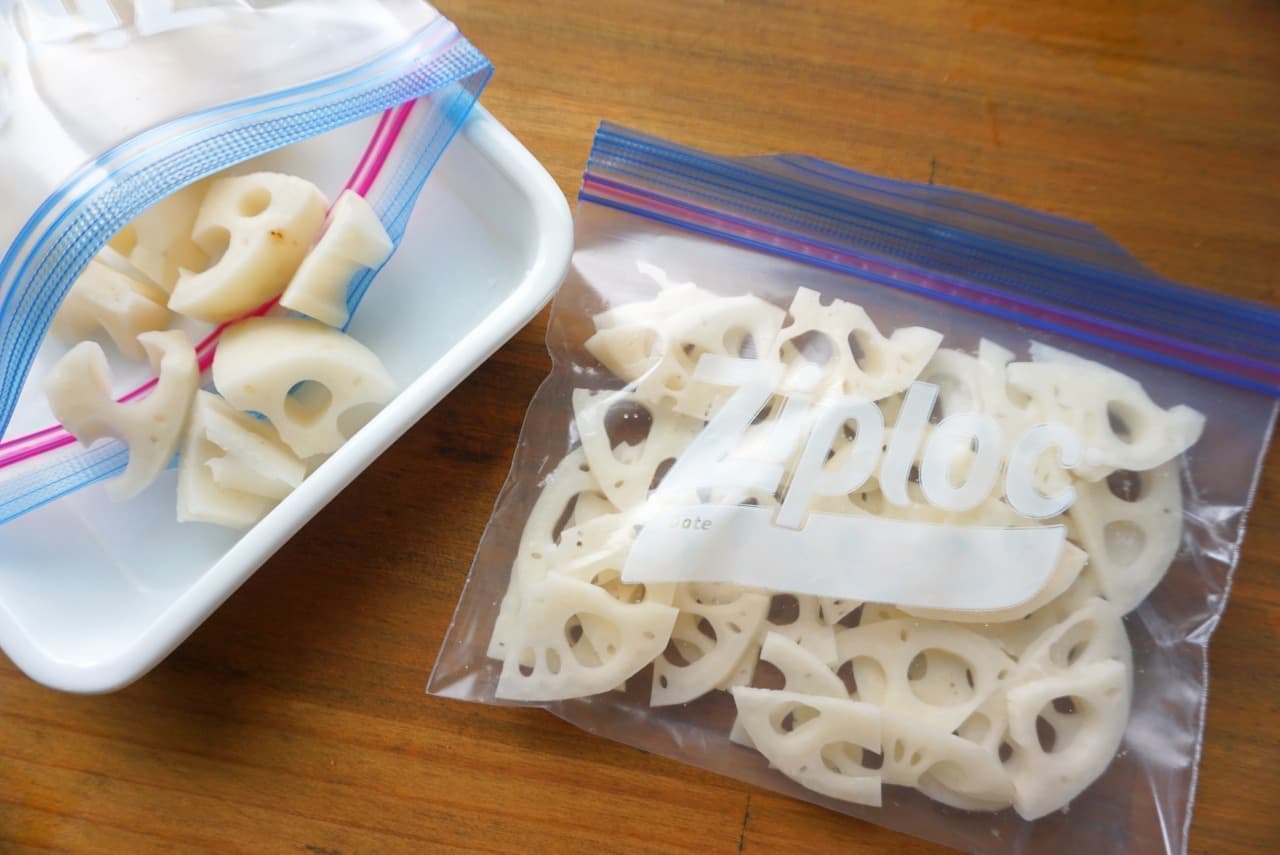 Freezing storage method of radish, lotus root and burdock --Process early to keep freshness! Cooking time is also shortened