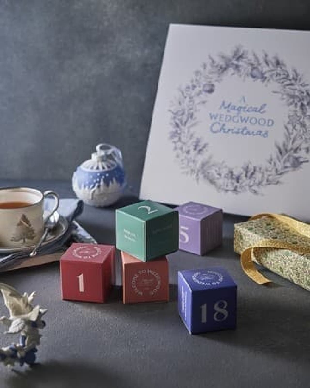Wedgwood "Advent Tea Calendar" is available in limited quantities--25 types of tea to enjoy while waiting for Christmas