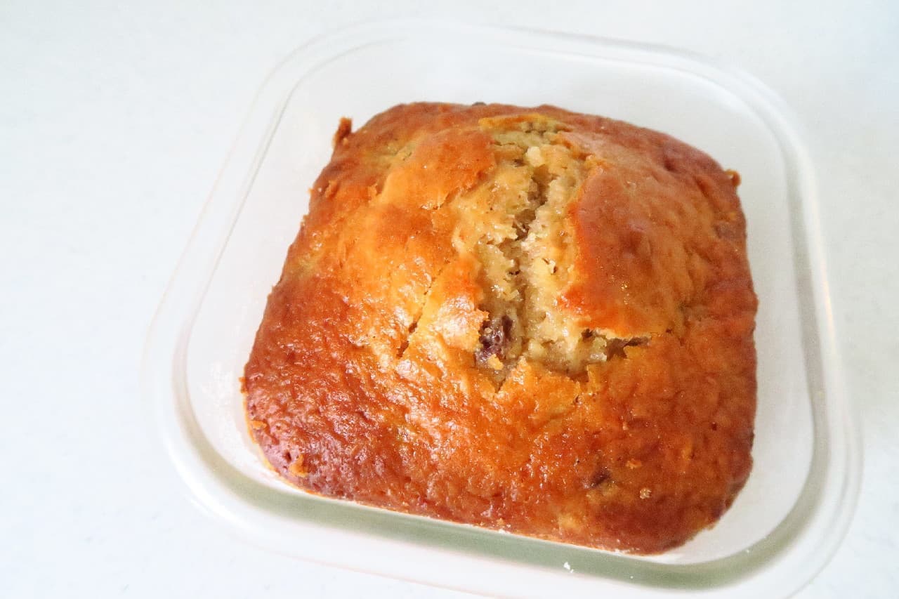 Gentle sweetness with ripe bananas ♪ Simple recipe for banana cake --Using Daiso's "heat-resistant glass container"