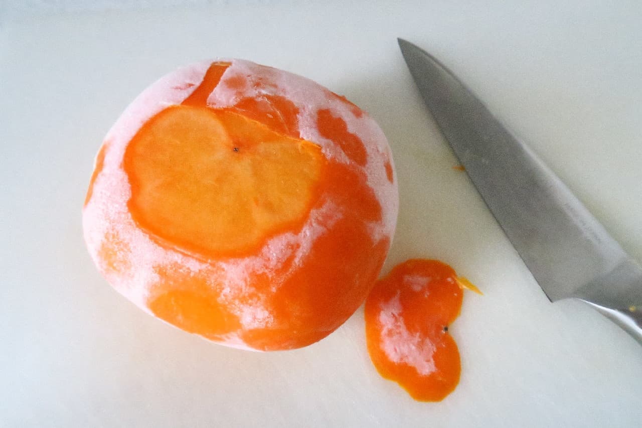 For a cool cold sorbet ♪ How to freeze persimmons