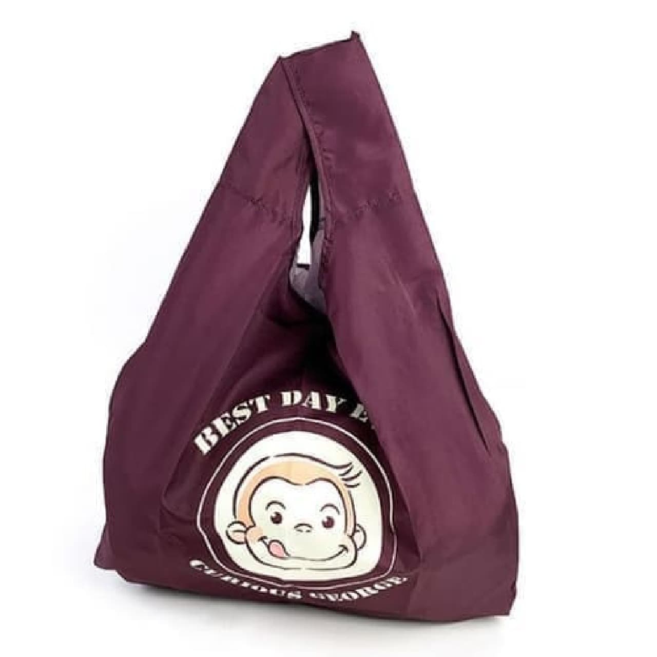 Autumn-like colors are also wonderful ♪ "Curious George" eco bag --with storage pouch
