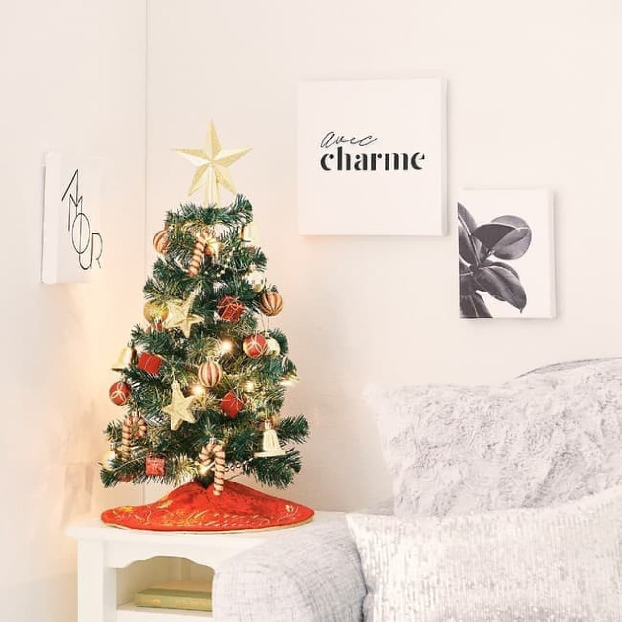 狭い部屋もOK！高さ60cmのクリスマスツリーがFrancfrancから -- 収納コンパクトなセット商品