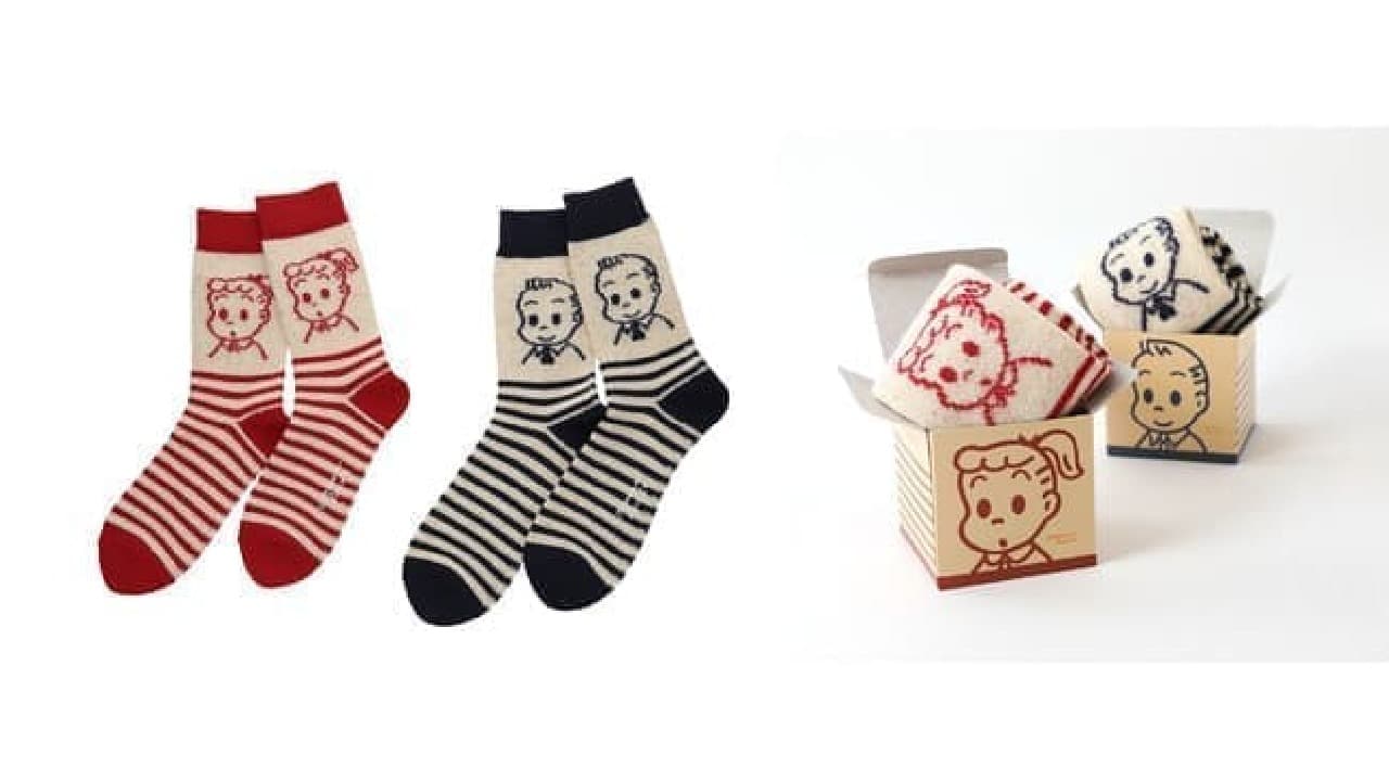 Cute eco bags too! The second collaboration socks of "Tabio x OSAMU GOODS"