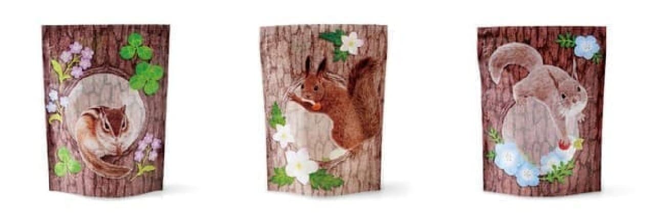 "Zipper bag for squirrels who hide sweets in their burrows" from YOU + MORE!