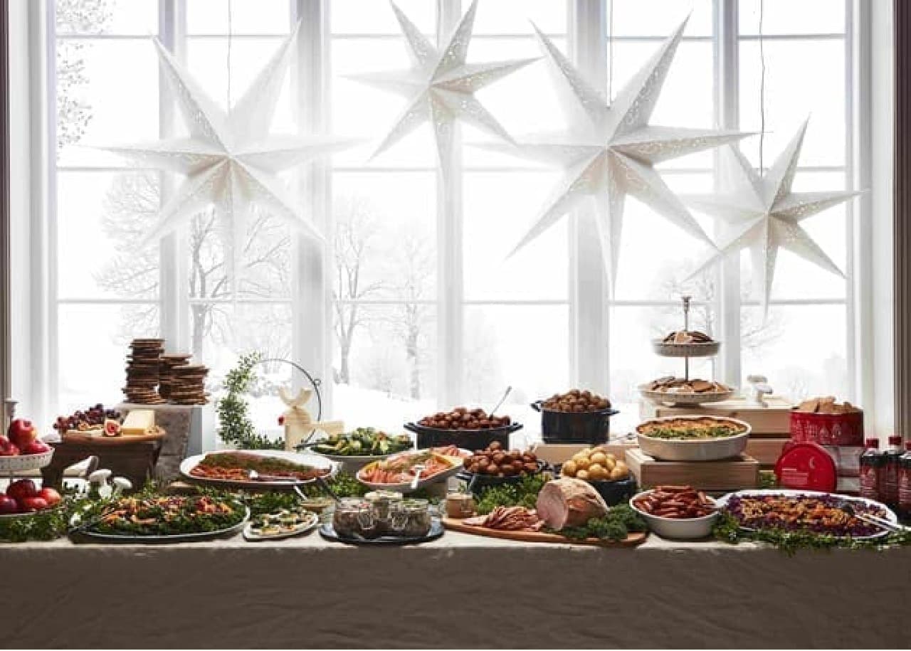 IKEA sells takeaway menu for holiday dinners--chicken, hors d'oeuvres, etc.