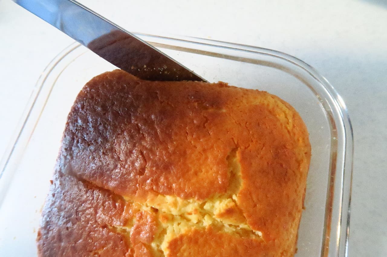 [Recipe] Use kiri! Cream cheese pound cake --using Daiso heat-resistant glass container