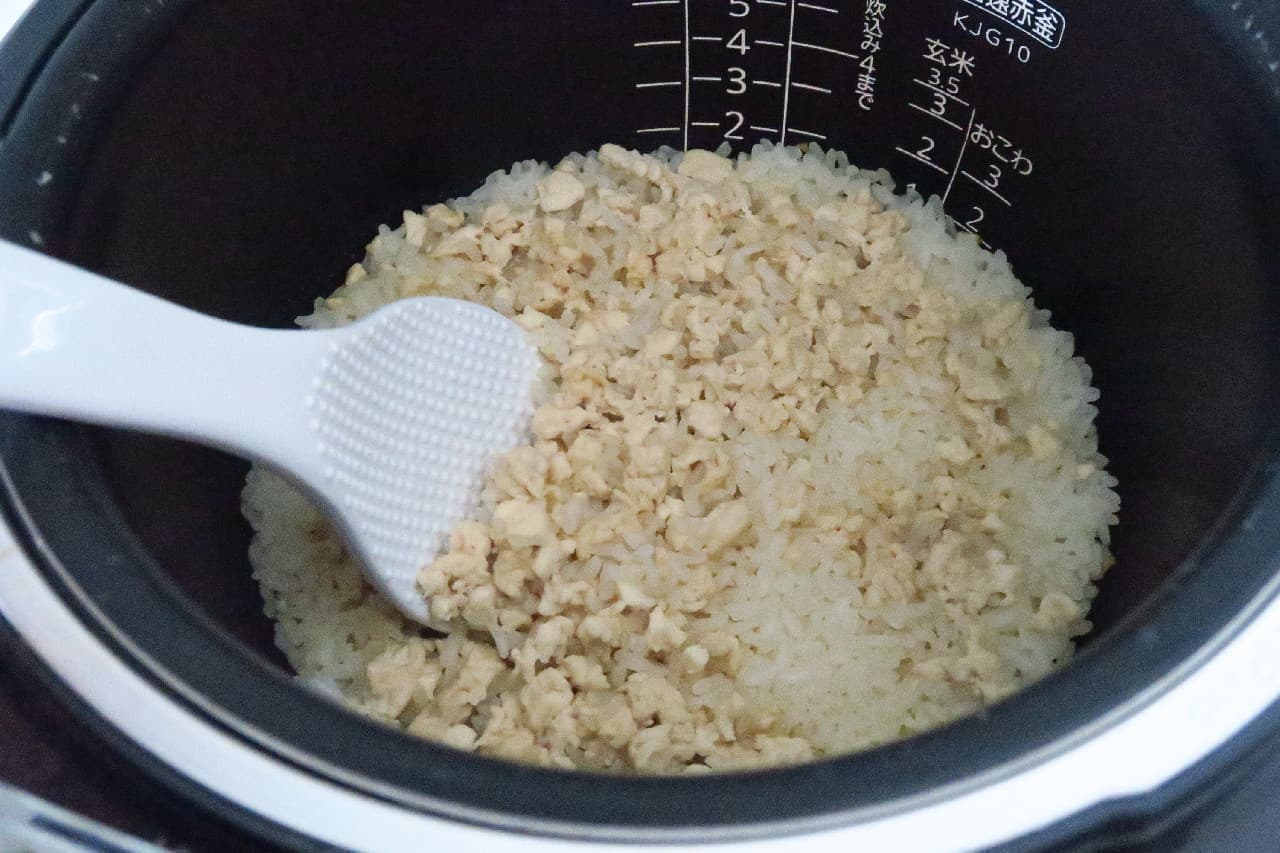 豆腐入りご飯のレシピ