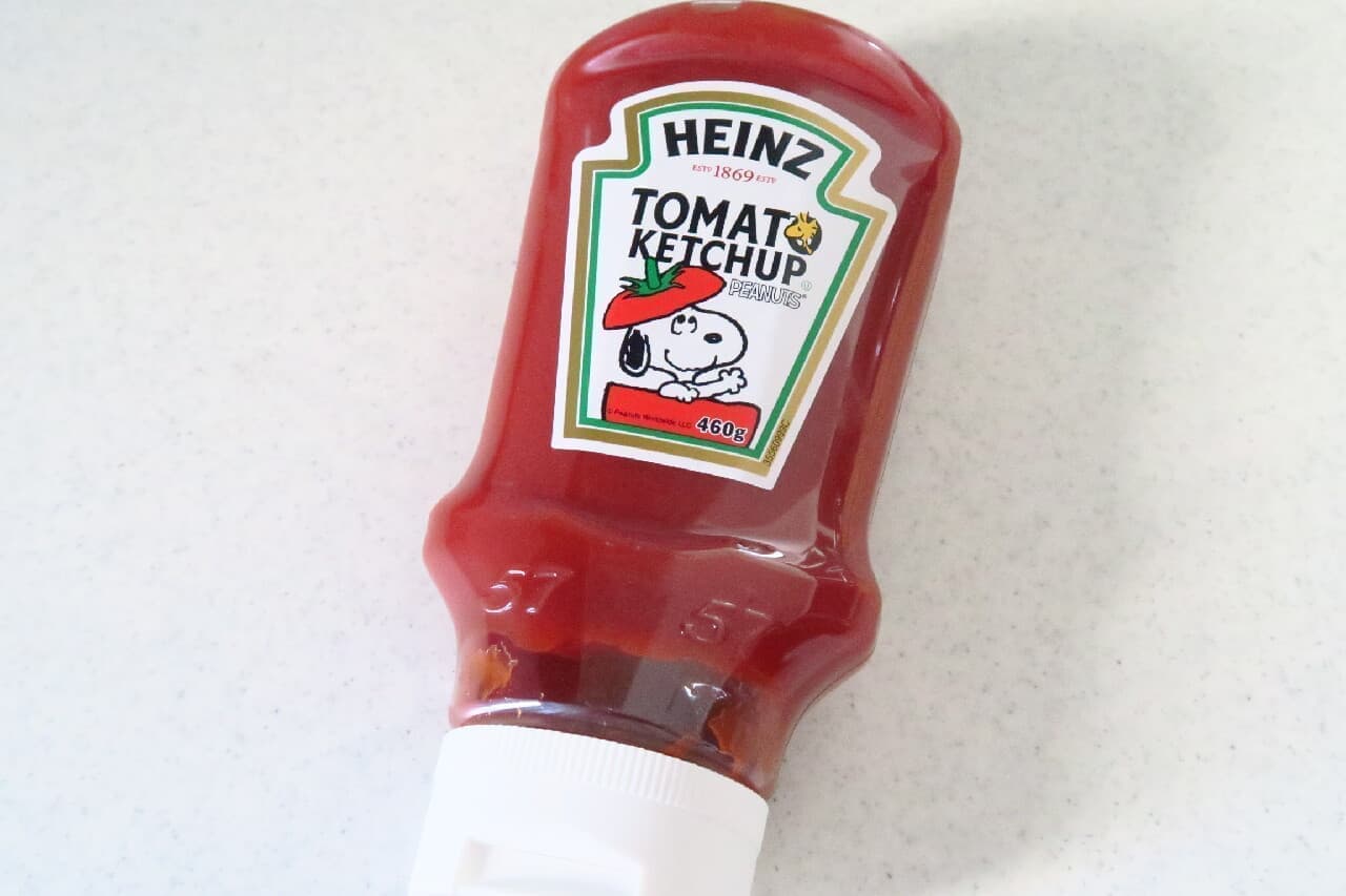 スヌーピー柄「ハインツ トマトケチャップ 逆さボトル」が可愛い -- オムライス×スヌーピーなど3種