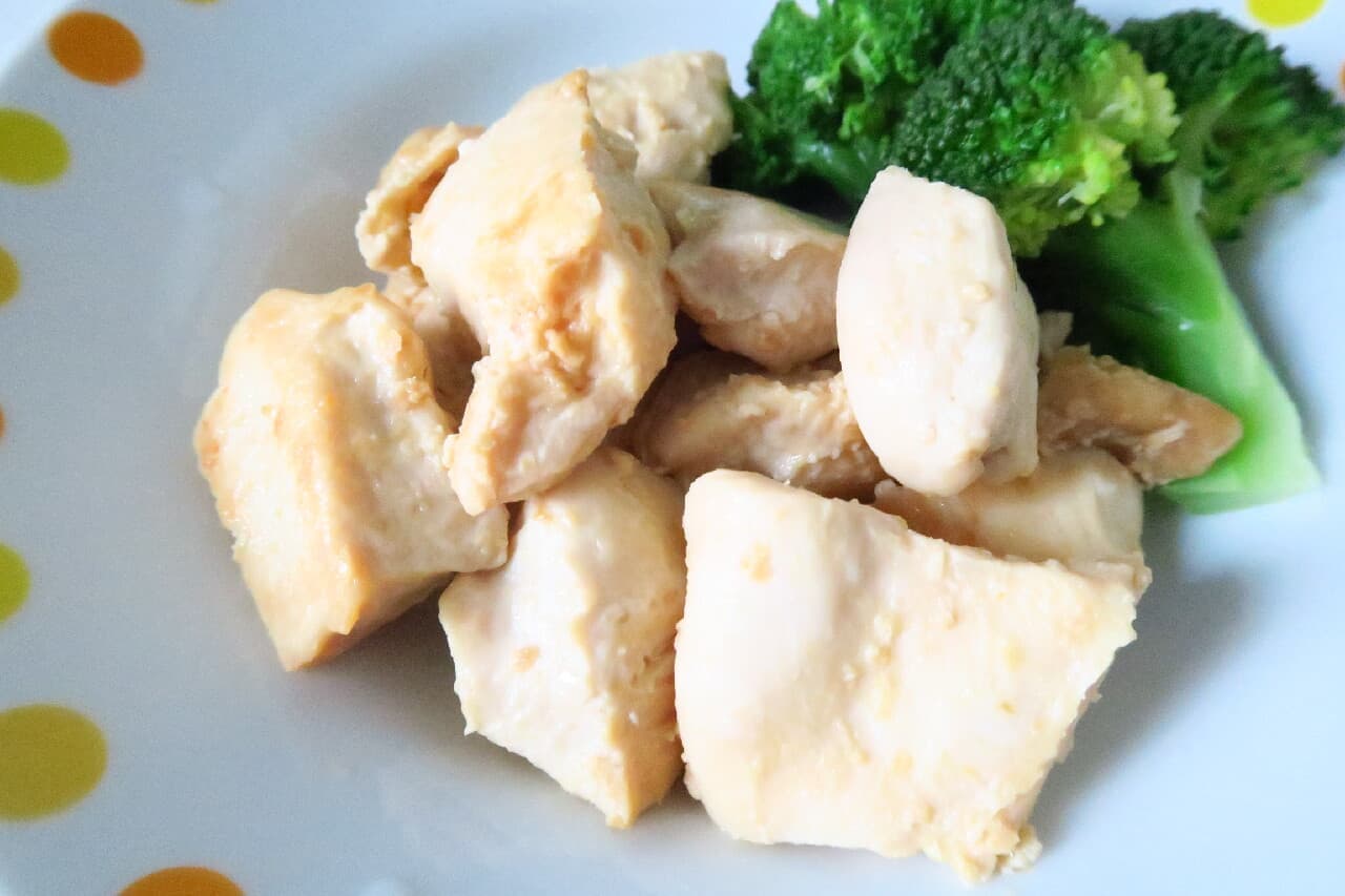 Chicken breast pickled in miso mayonnaise