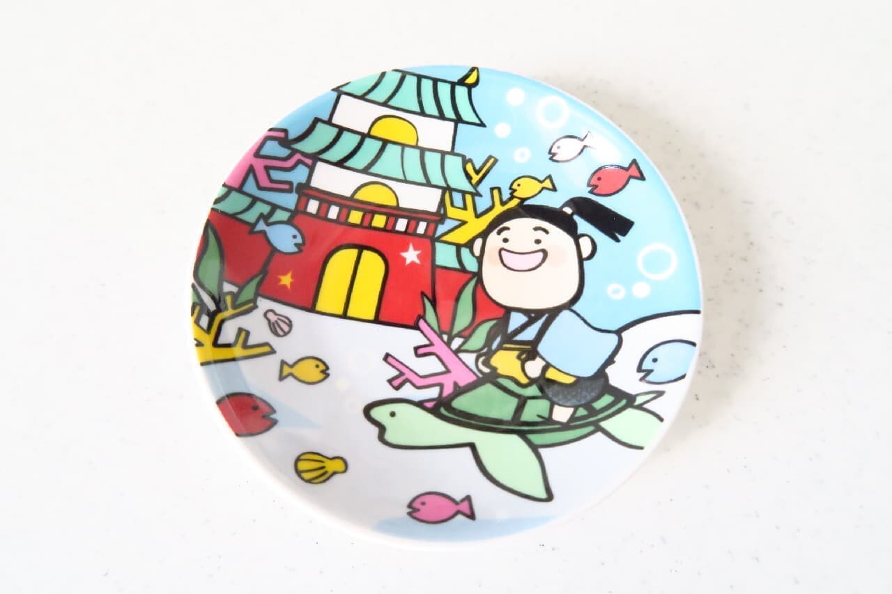 Nostalgic for Hundred yen store "bean plate Japanese folk tales" --Colorful such as Taro Urashima and Momotaro