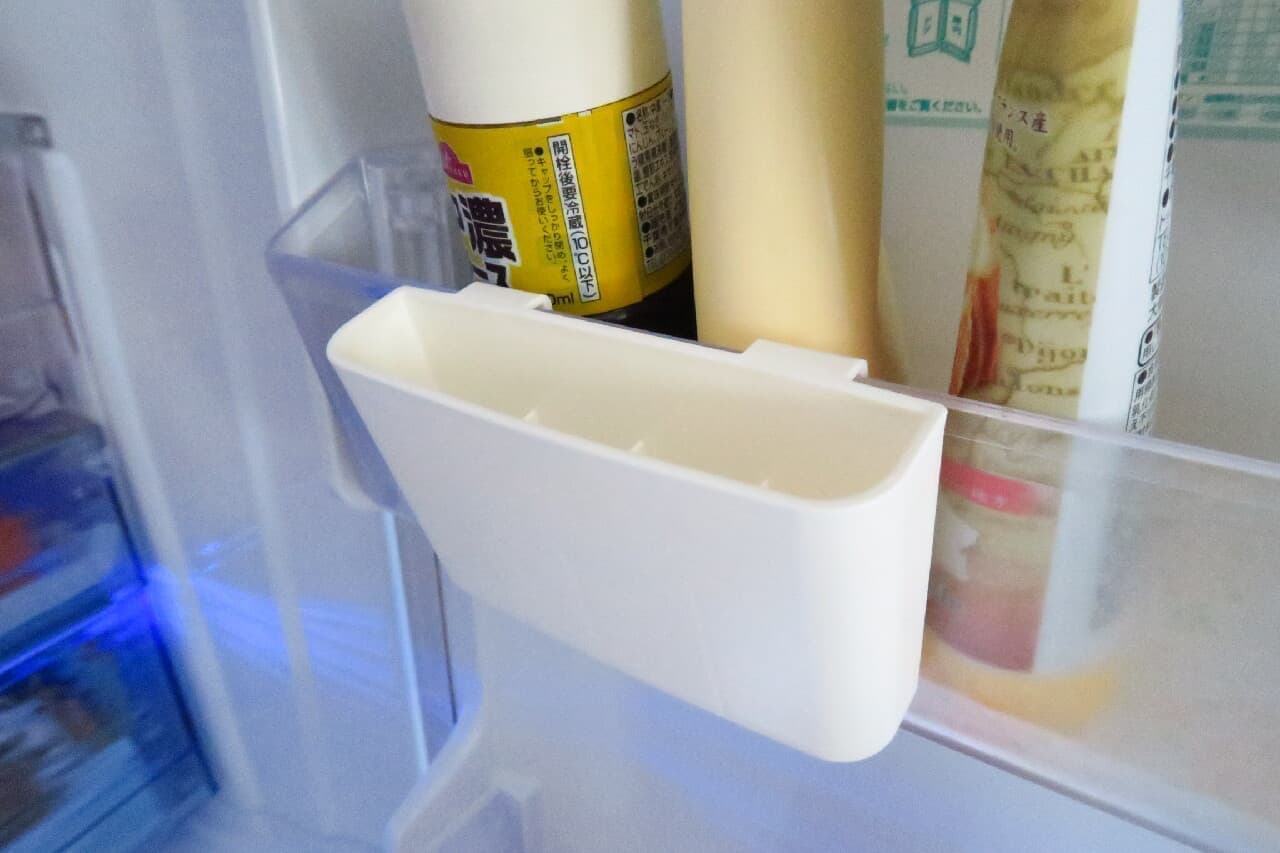 冷蔵庫の整理に♪ 100均「薬味チューブケース」ドアポケットすっきり