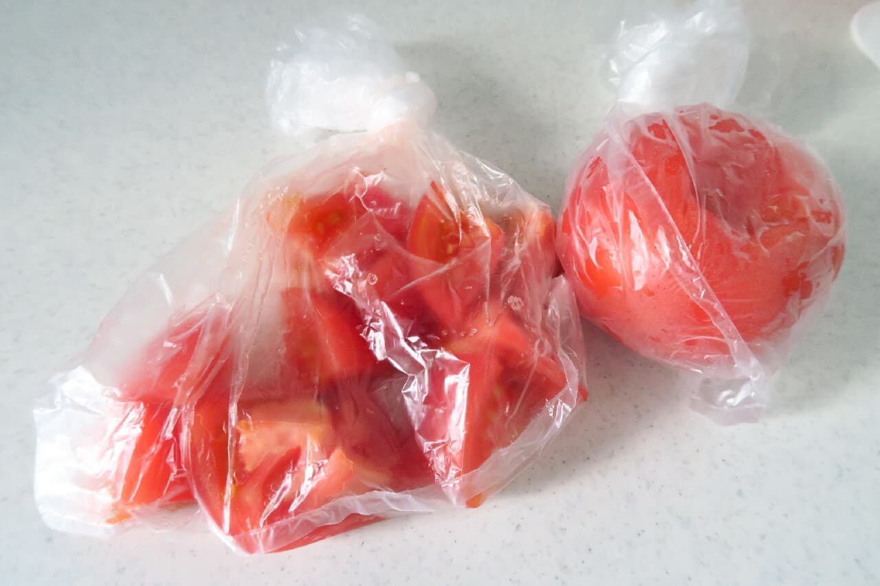 ステップ2トマトの冷凍保存法